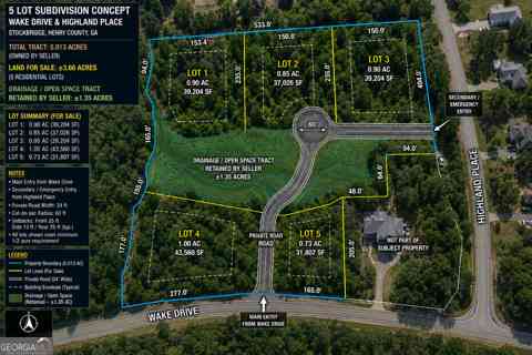 Vacant Land For Sale - LOT 31/32 Wake Drive<br/> Stockbridge, GA 30281