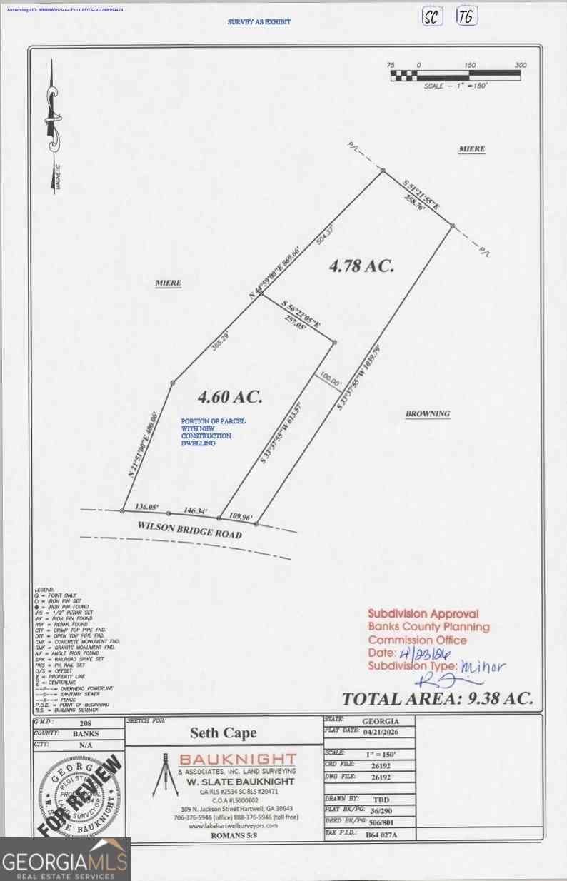 Vacant Land For Sale - Wilson Bridge Road (4.78+/- Acres)<br/> Homer, GA 30547