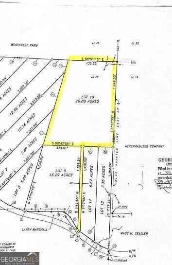 Vacant Land For Sale - LOT 10 Triune Mill Road<br/> Upson County, Thomaston, GA 30286