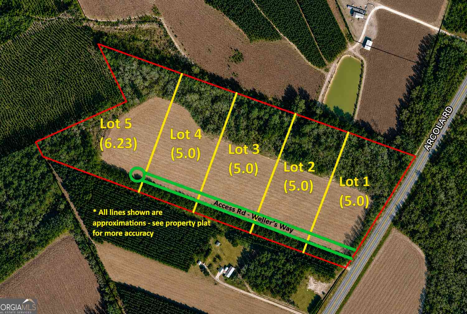 Vacant Land For Sale - 30 Weller's Way<br/> Bulloch County, Brooklet, GA 30415