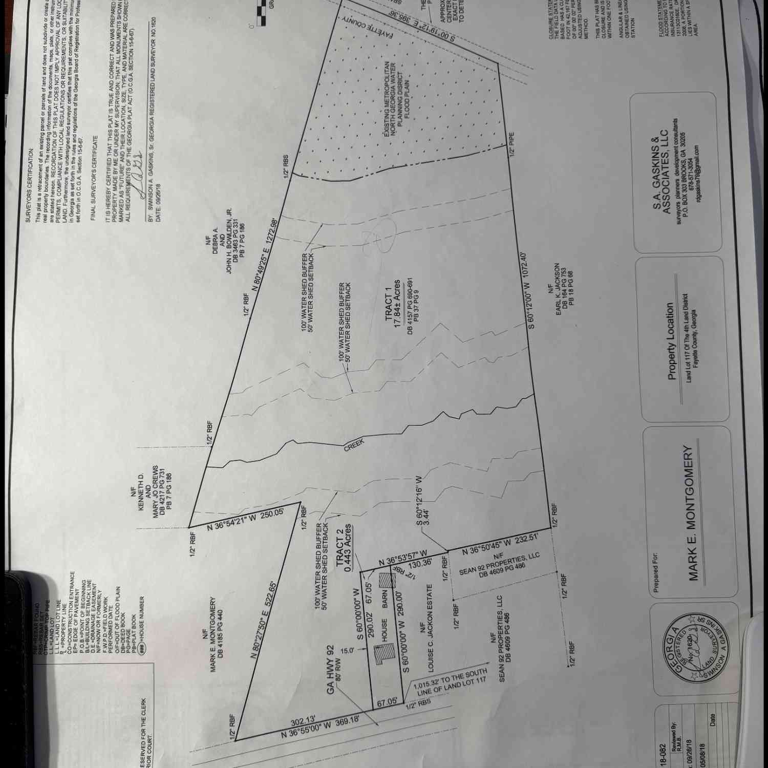 Vacant Land For Sale - S Highway 92<br/> Fayetteville, GA 30215