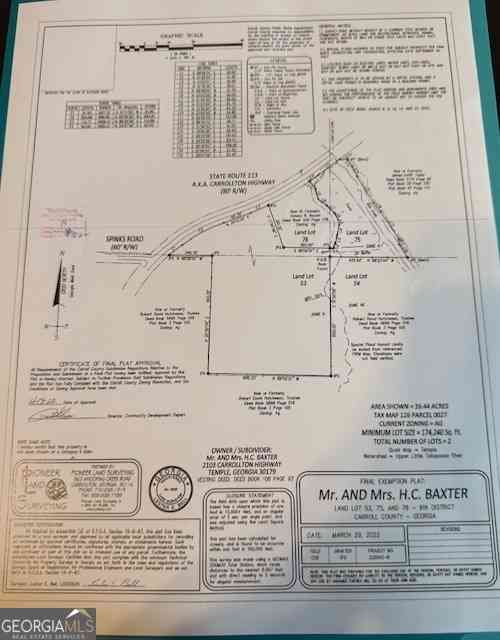 Vacant Land For Sale - 2103 Carrollton Highway<br/> Carroll County, Temple, GA 30179