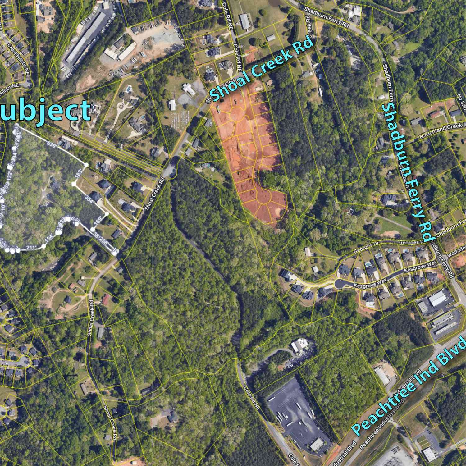 Vacant Land For Sale - 2180 Shoal Creek Road<br/> Buford, GA 30518