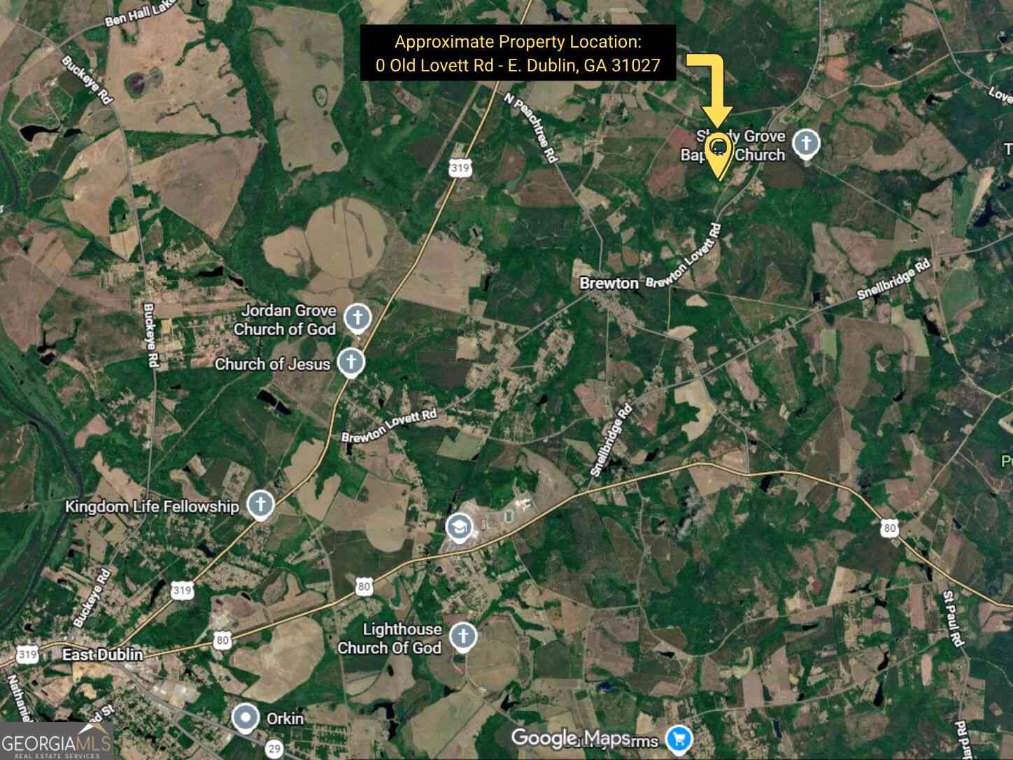 Vacant Land For Sale - Old Lovett Road<br/> East Dublin, GA 31027