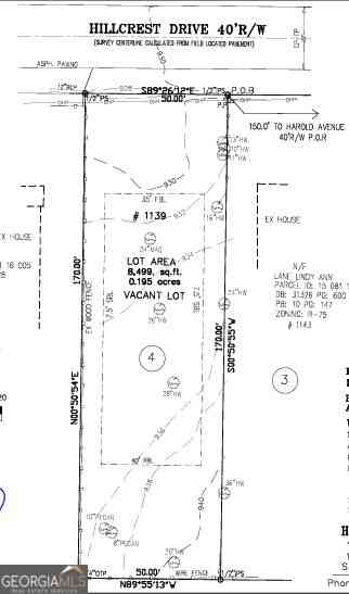 Vacant Land For Sale - 1139 Hillcrest Drive SE<br/> Dekalb County, Atlanta, GA 30316