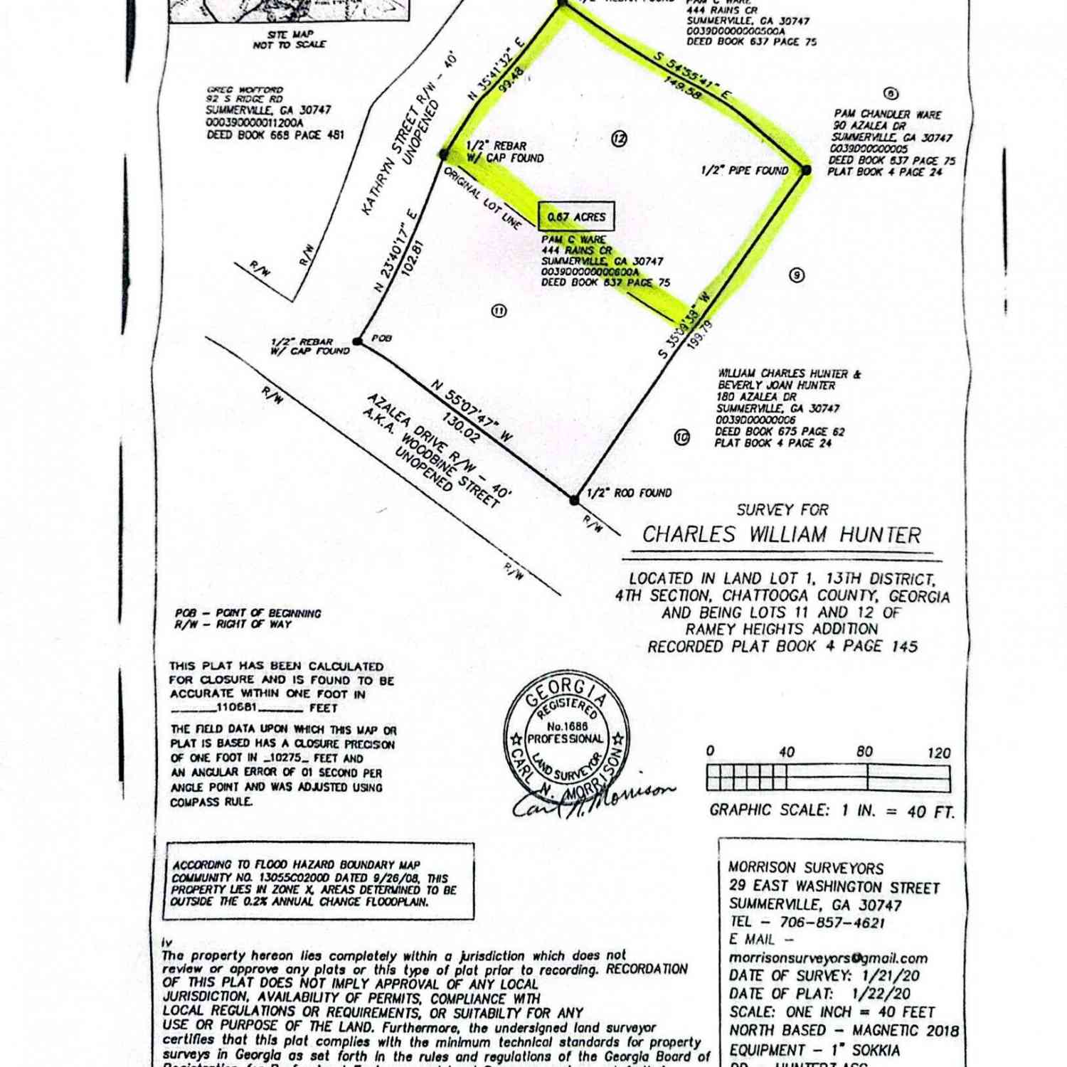 Vacant Land For Sale - Azalea Drive<br/> Chattooga County, Summerville, GA 30747