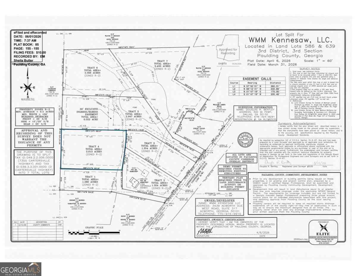 Vacant Land For Sale - 7401 Cartersville Highway<br/> Dallas, GA 30132