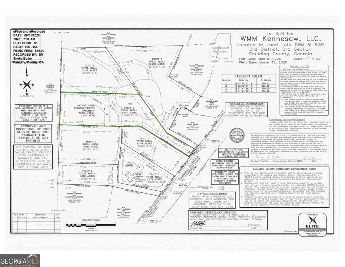 Vacant Land For Sale - 7403 Cartersville Highway<br/> Dallas, GA 30132