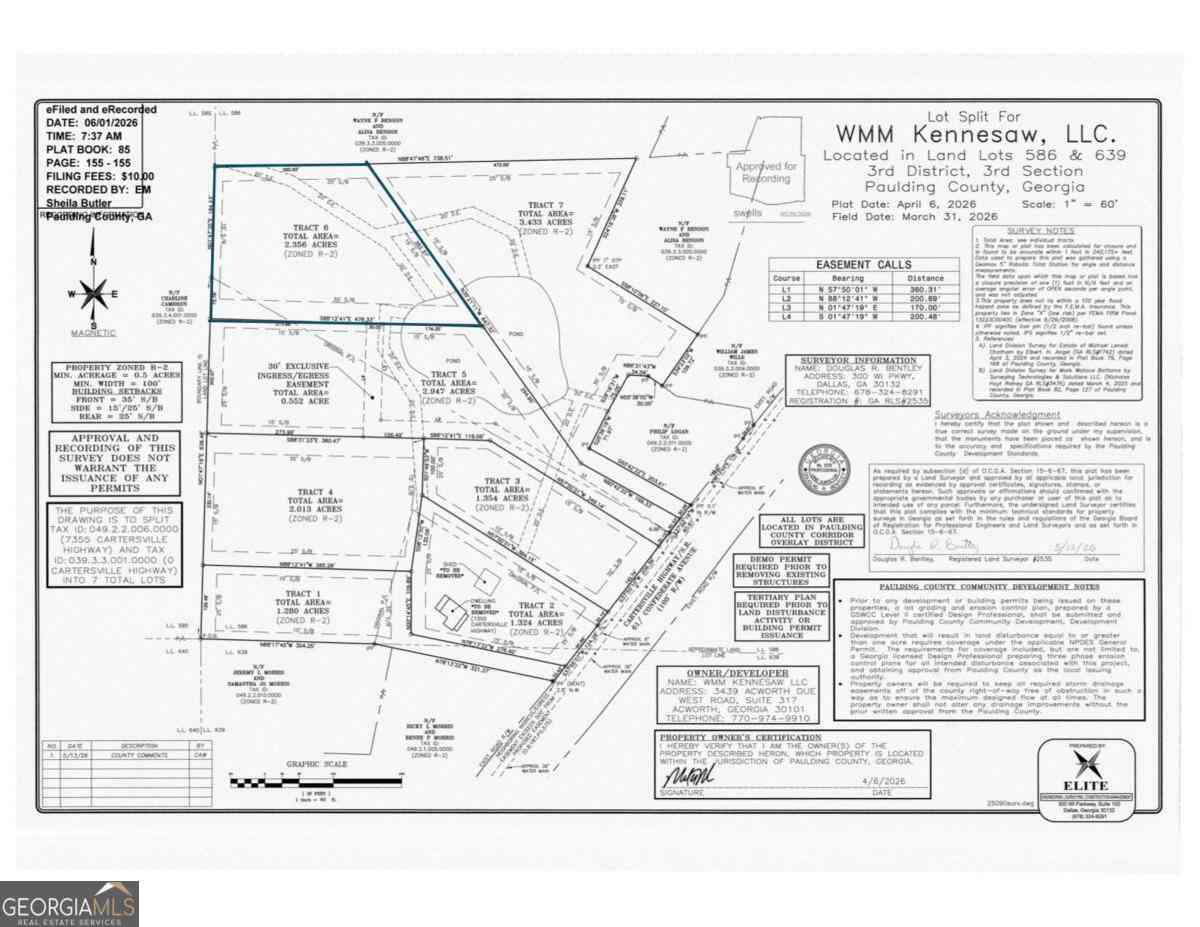 Vacant Land For Sale - 7405 Cartersville Highway<br/> Dallas, GA 30132