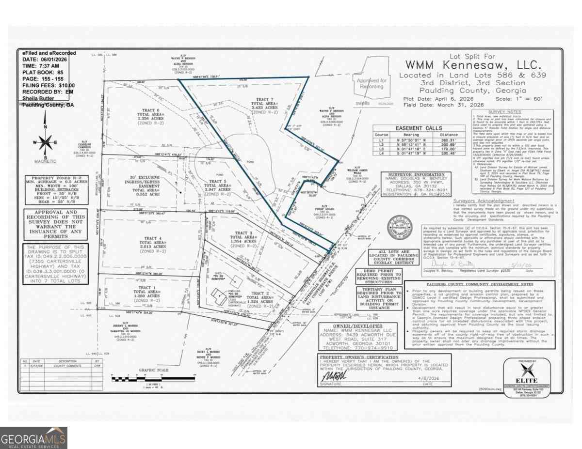 Vacant Land For Sale - 7409 Cartersville Highway<br/> Dallas, GA 30132