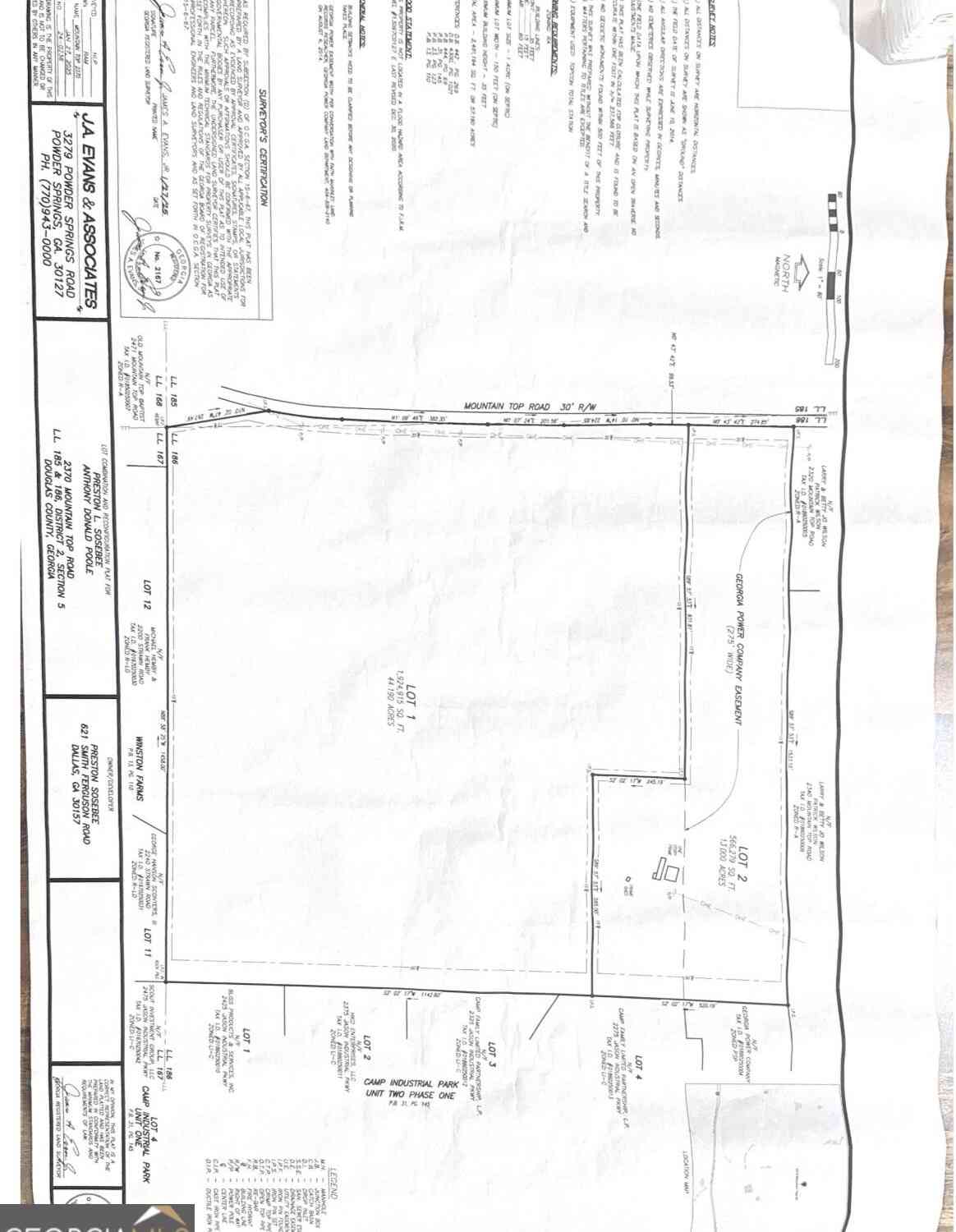 Vacant Land For Sale - 00 Mountain Top Road<br/> Winston, GA 30187