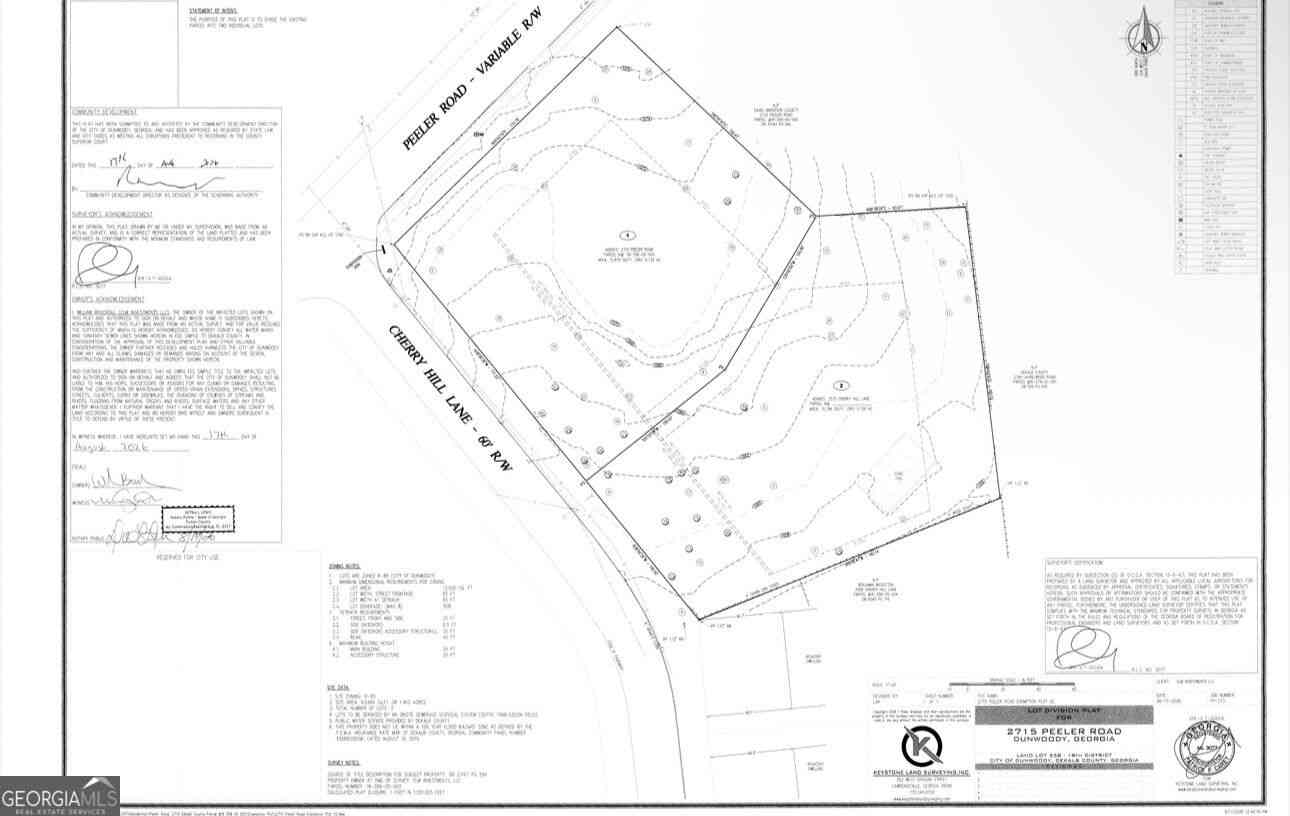 Vacant Land For Sale - 2715 Peeler Road<br/> Dunwoody, GA 30360