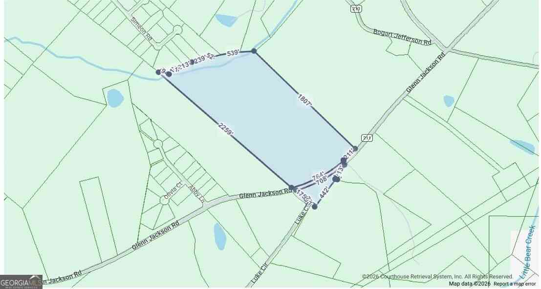 Vacant Land For Sale - 2491 Glenn Jackson Road<br/> Statham, GA 30666