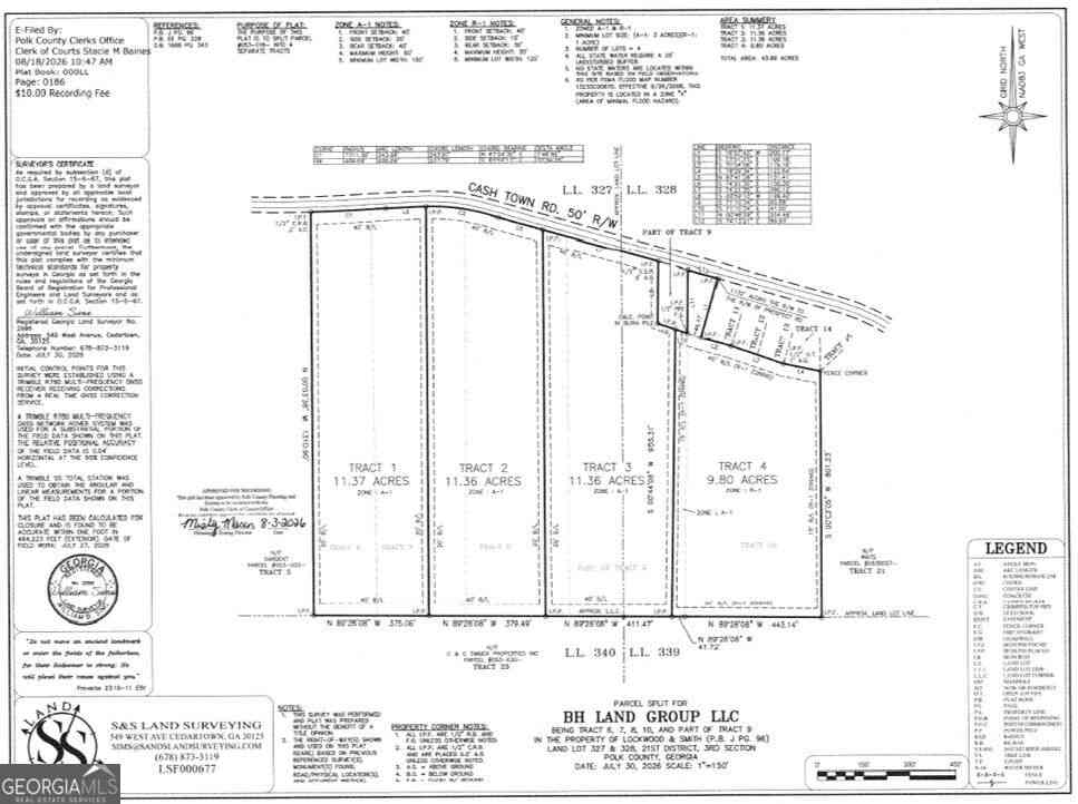 Vacant Land For Sale - Cashtown Road - Tract 2 #TRACT 2<br/> Aragon, GA 30104