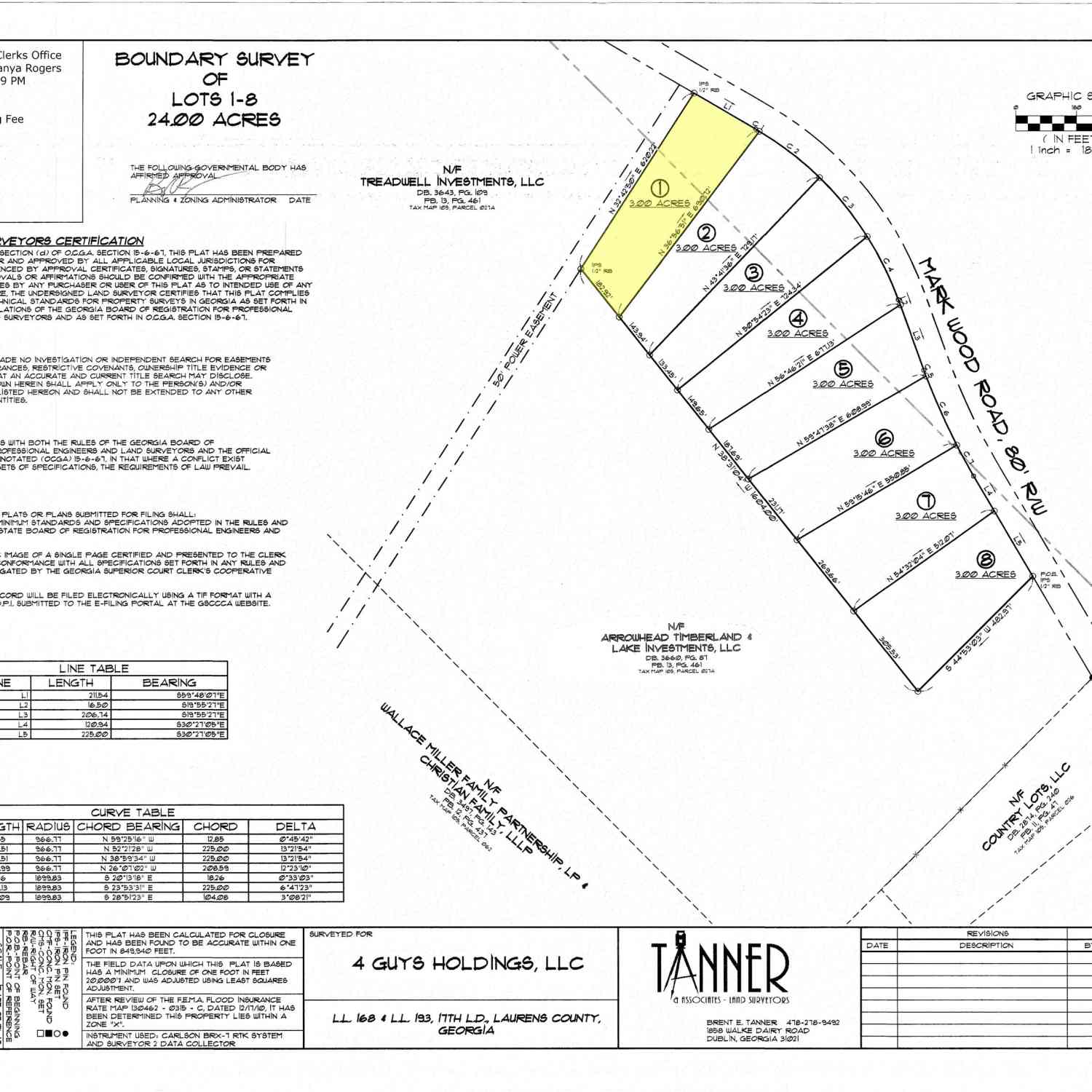 Vacant Land For Sale - 0 Mark Wood Rd. Lot 1<br/> Dexter, GA 31019
