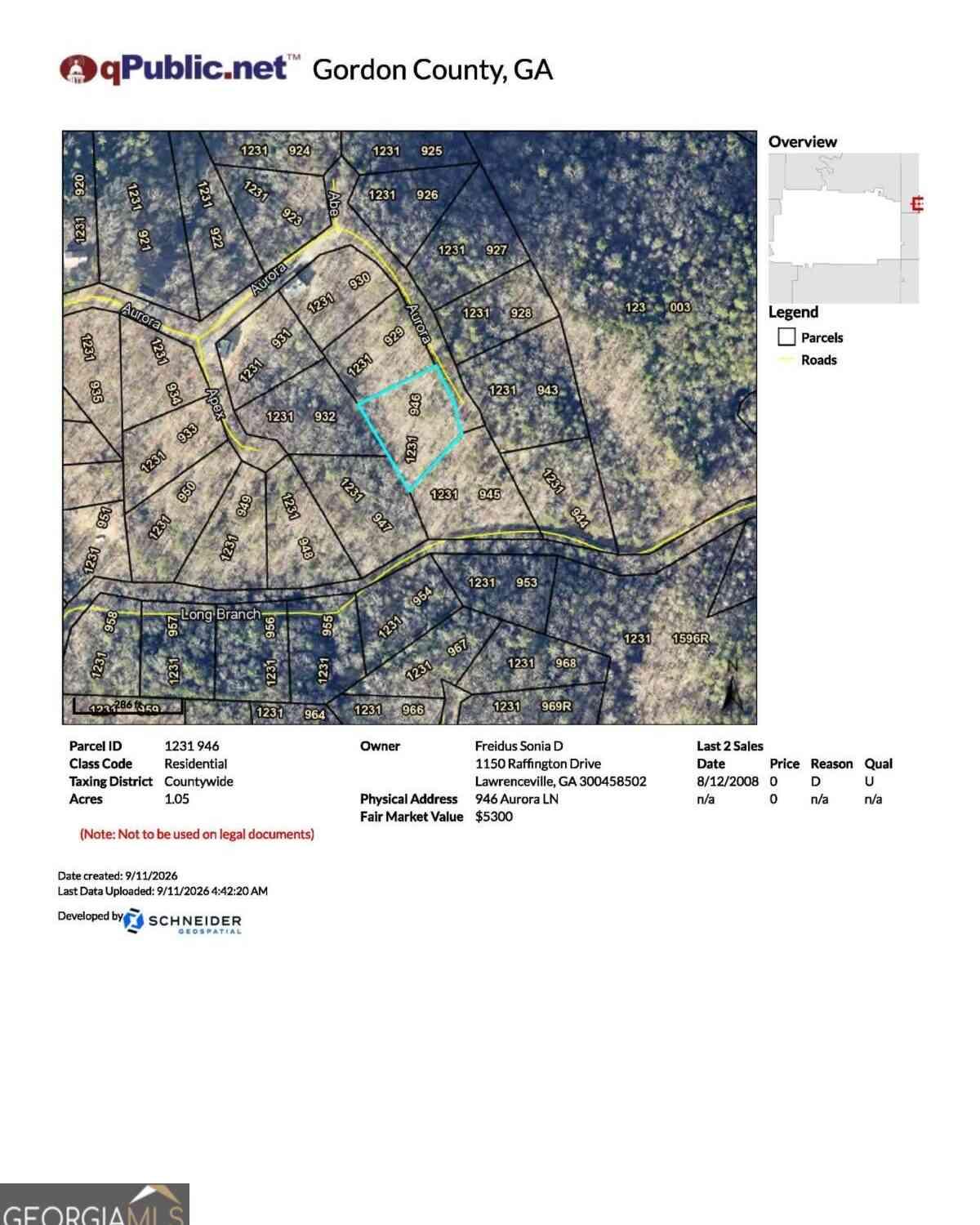 Vacant Land For Sale - 946 Aurora Lane<br/> Ranger, GA 30734