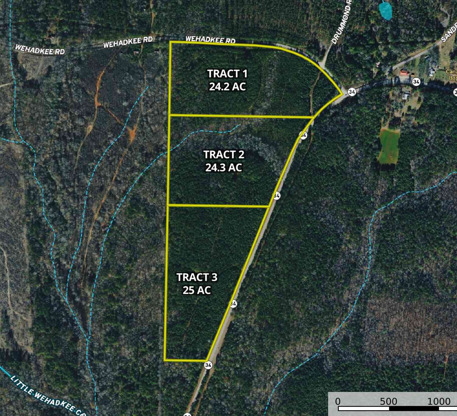 Vacant Land For Sale - 24 +/- Acres On Ga Hwy 34 - Tract 2<br/> Heard County, Franklin, GA 30217
