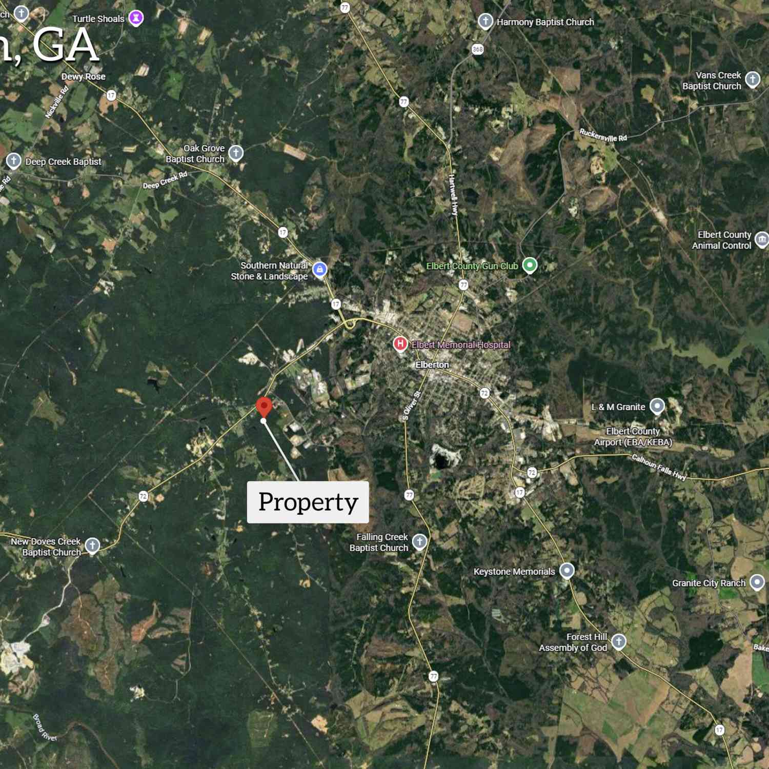 Vacant Land For Sale - Athens Highway<br/> Elbert County, Elberton, GA 30635