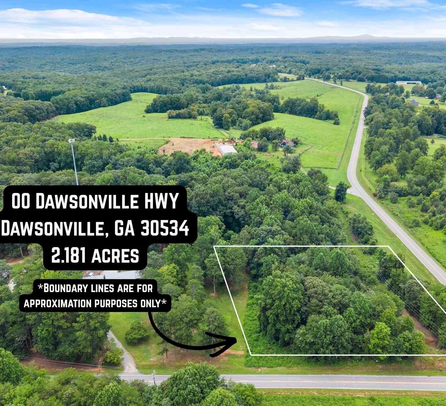 Vacant Land For Sale - Dawsonville Hwy Tract 1a<br/> Dawsonville, GA 30534