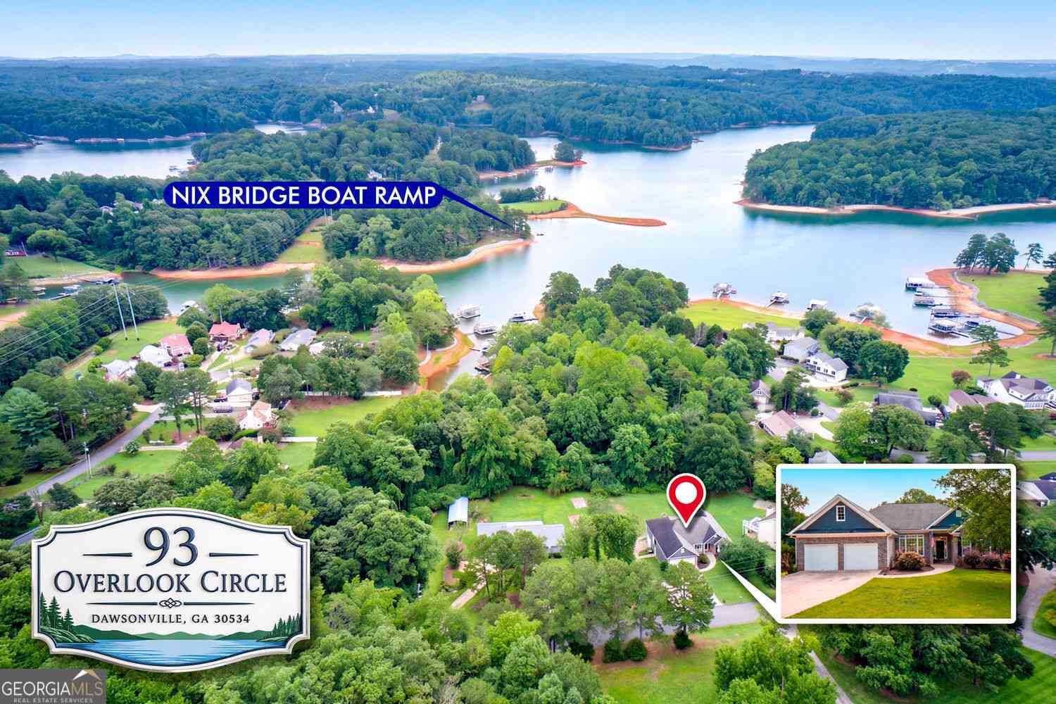 Homes For Sale - 93 Overlook Circle<br/> Dawsonville, GA 30534