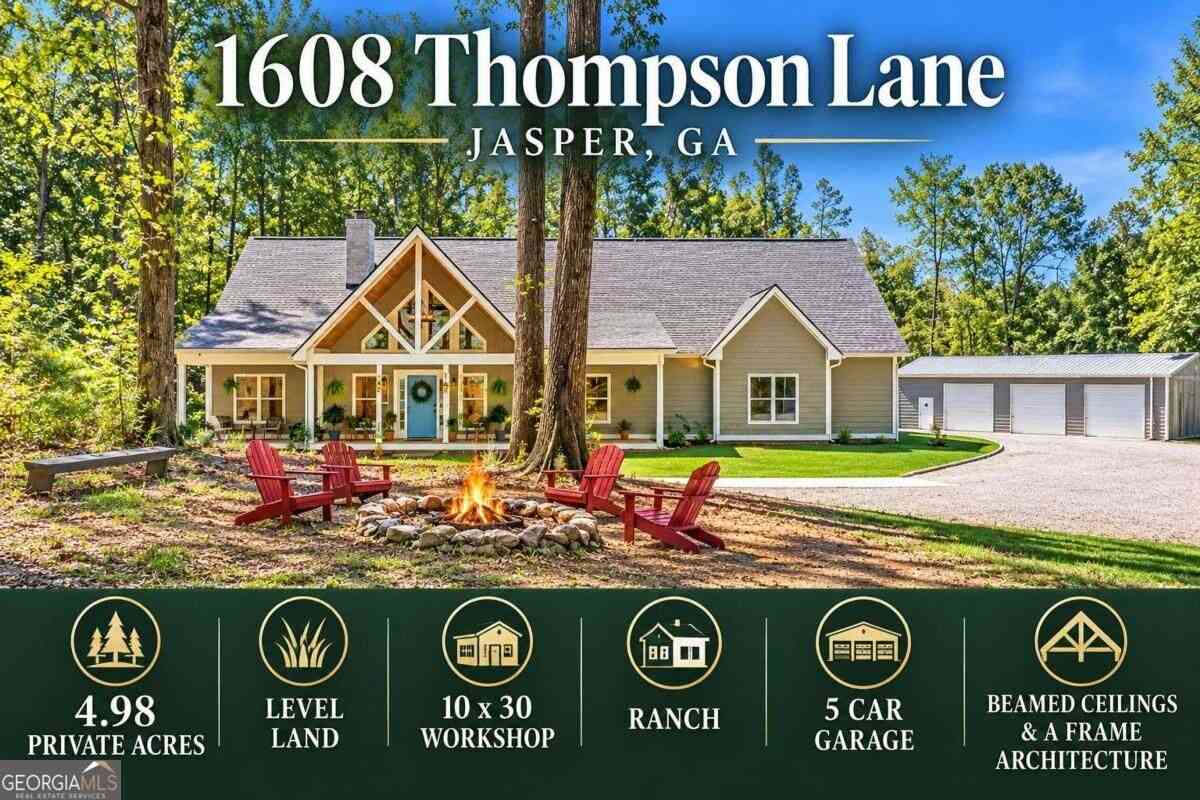 Homes For Sale - 1608 Thompson Lane<br/> Pickens County, Jasper, GA 30143