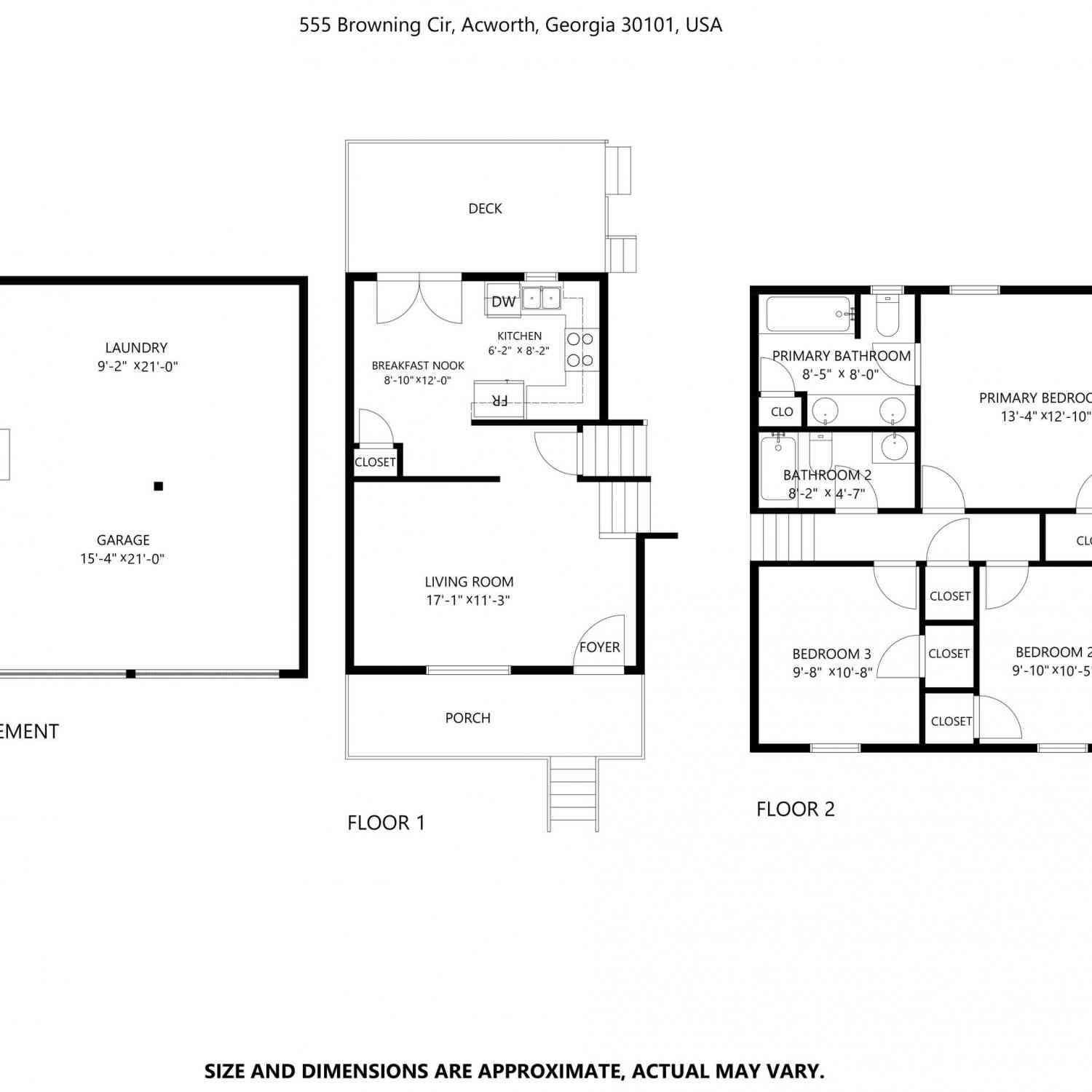 Homes For Rent - 555 Browning Circle<br/> Acworth, GA 30101