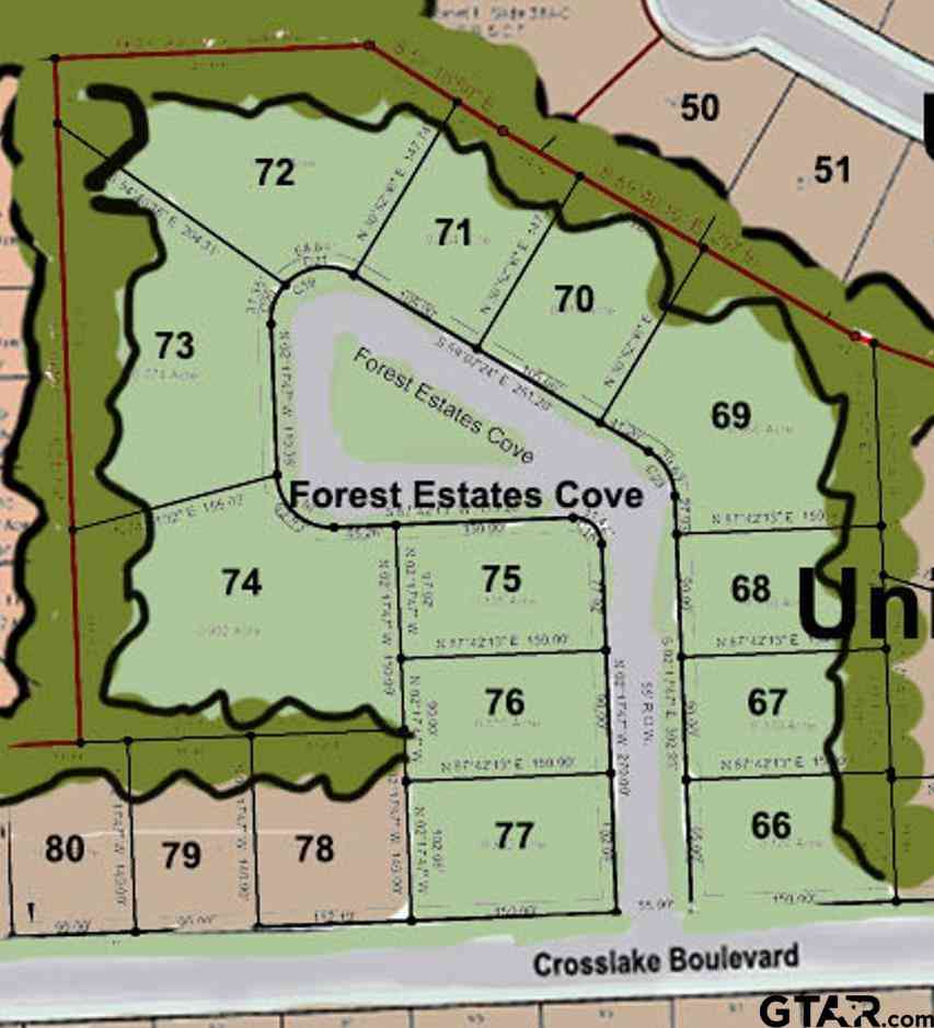 Vacant Land For Sale - LOT 73 Forest Estates Cove<br/> Tyler, TX 75703