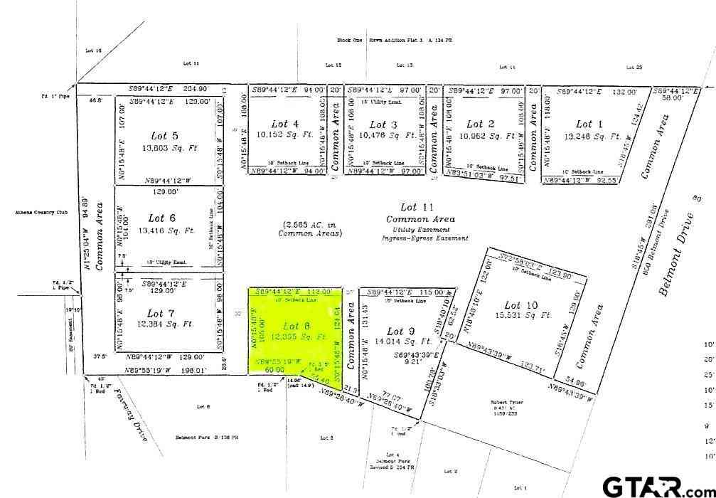 Vacant Land For Sale - LOT 4 Belmont Dr.<br/> Athens, TX 75751