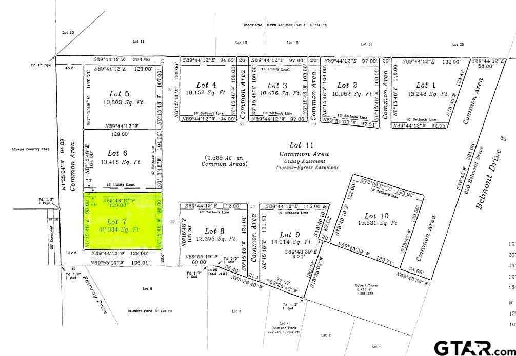 Vacant Land For Sale - LOT 7 Belmont Dr.<br/> Athens, TX 75751