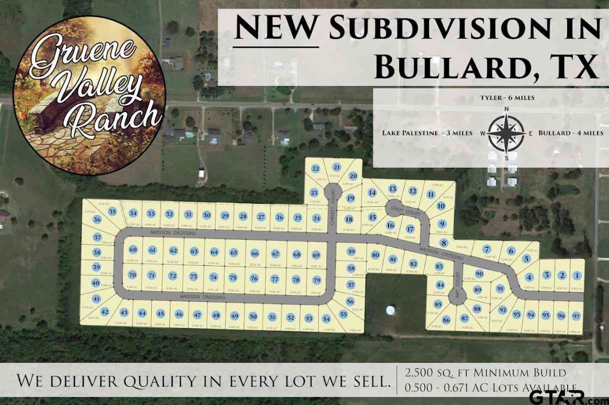 Homes For Sale - 12312 Christy Court<br/> Smith County, Bullard, TX 75757
