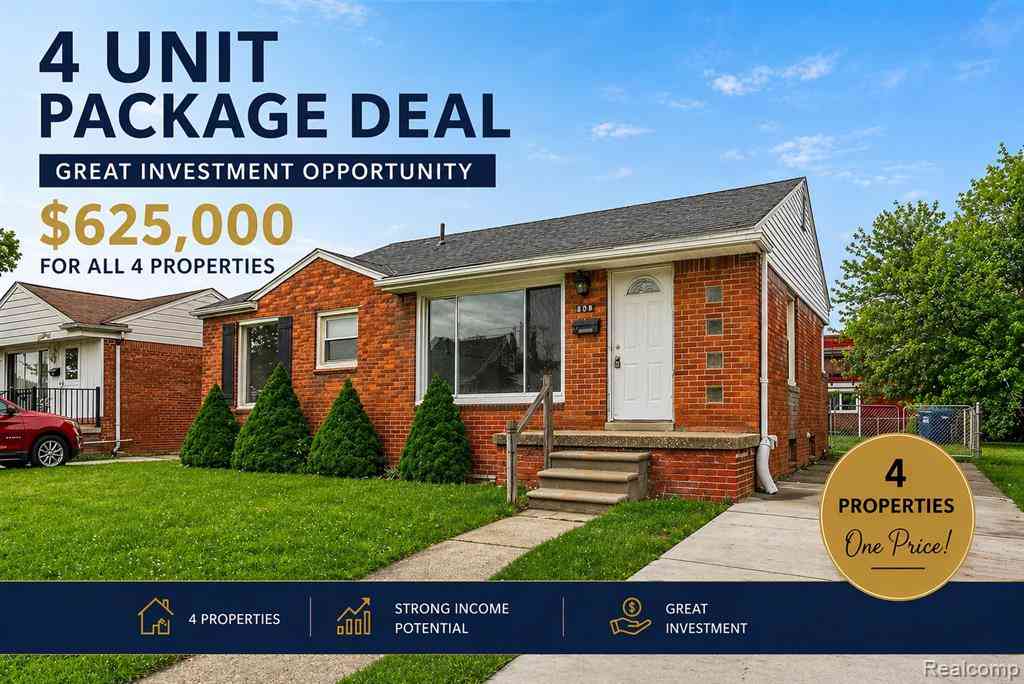 Homes For Sale - 808 Pagel Avenue <br/> Lincoln Park, MI 48146