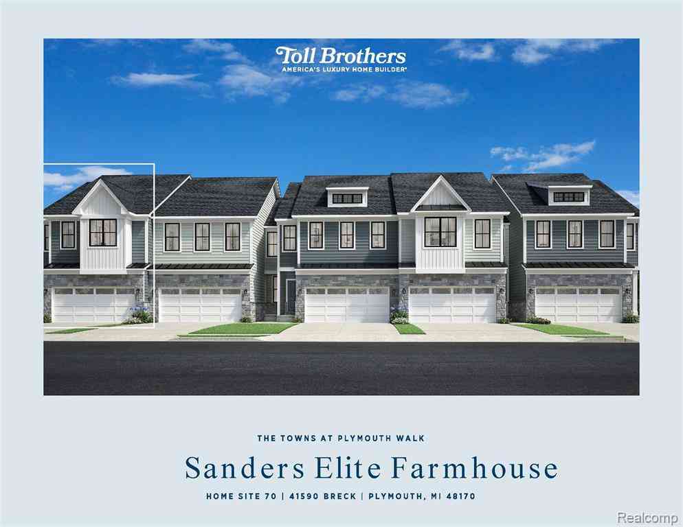 Condo For Sale - 41590 Breck  <br/> Plymouth, MI 48170