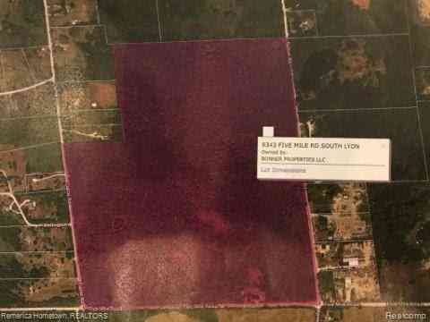 Vacant Land For Sale - 9343 Five Mile Road <br/> South Lyon, MI 48178