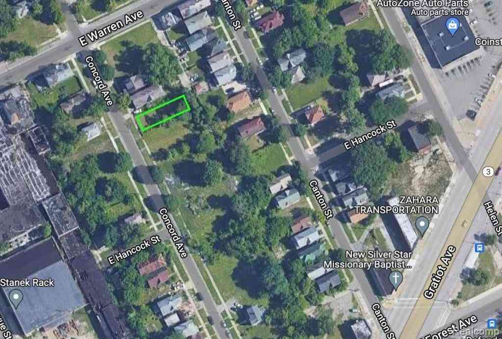 Vacant Land For Sale - 4820 Concord  <br/> Detroit, MI 48207