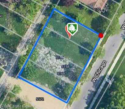 Vacant Land For Sale - 5140 W Chicago  <br/> Detroit, MI 48204