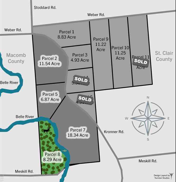 Vacant Land For Sale - 00 Meskill Rd, 4001 - 070, Parcel 8 & 1001-000 Road <br/> Columbus, MI 48063