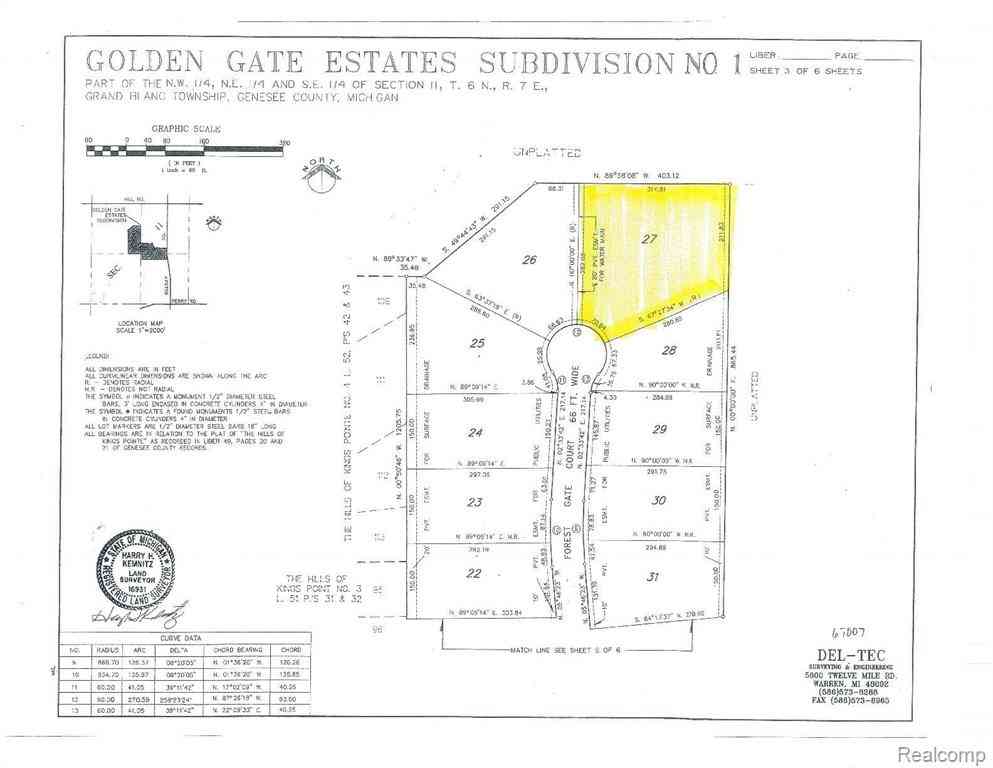 Vacant Land For Sale - 000 Forest Gate Court <br/> Grand Blanc, MI 48439
