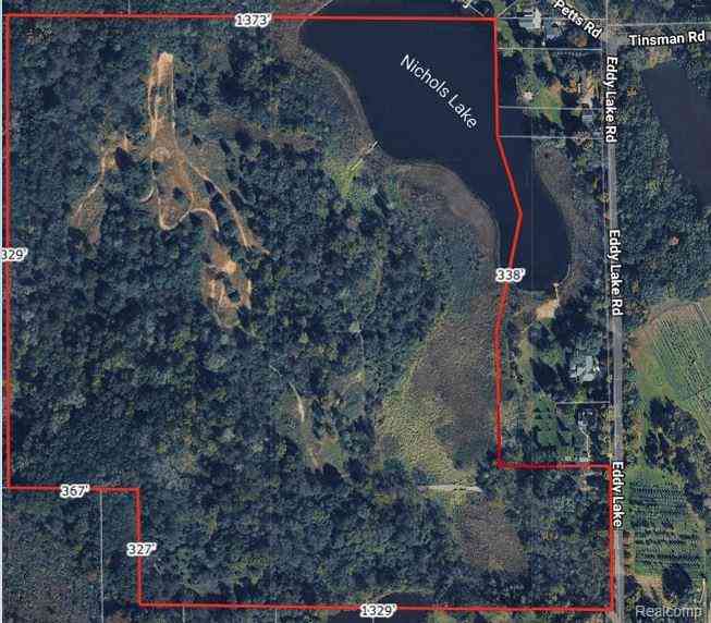 Vacant Land For Sale - 14400 Eddy Lake Road <br/> Fenton, MI 48430