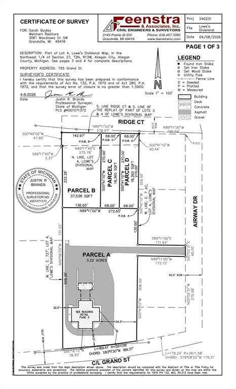 Vacant Land For Sale - VL LOT D Ridge Court  <br/> Allegan, MI 49010