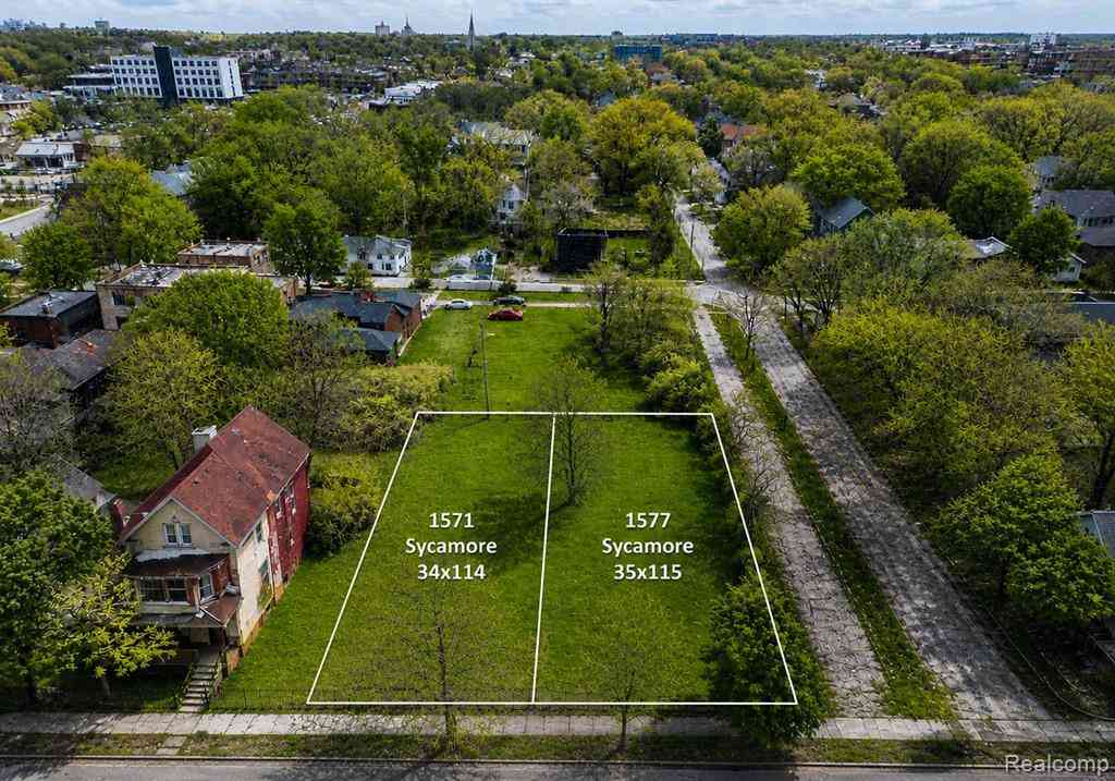 Vacant Land For Sale - 1577 Sycamore Street <br/> Detroit, MI 48208
