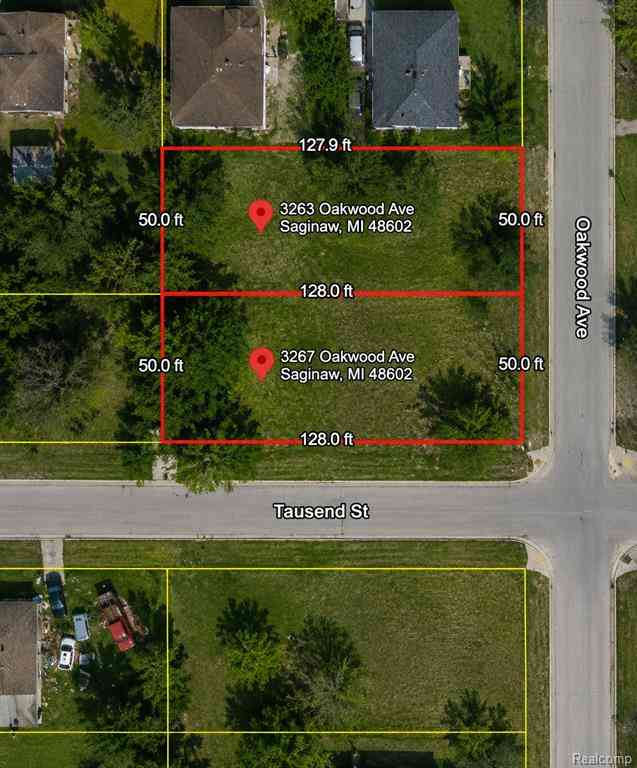 Vacant Land For Sale - 3263 Oakwood Avenue <br/> Saginaw, MI 48601