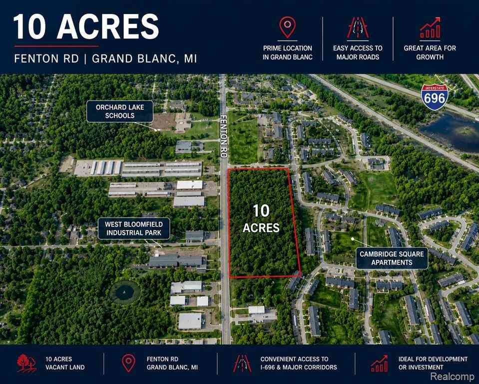 Vacant Land For Sale - 00000 Fenton Road <br/> Grand Blanc, MI 48439