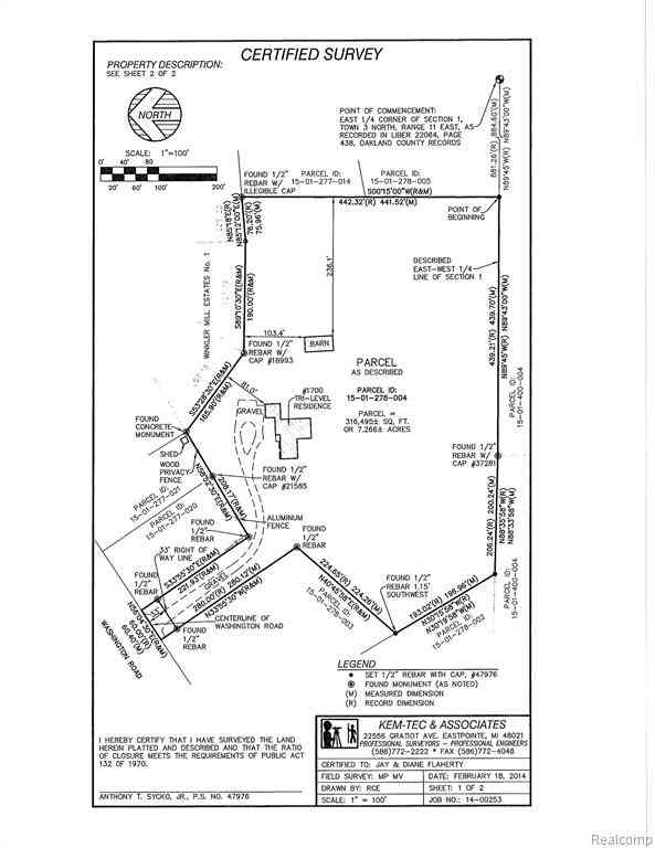Vacant Land For Sale - 1700 Washington Road <br/> Rochester, MI 48306