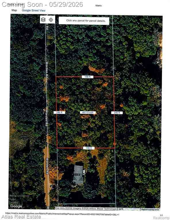 Vacant Land For Sale - VL Worden Rd Parcel 2  <br/> Holly, MI 48442
