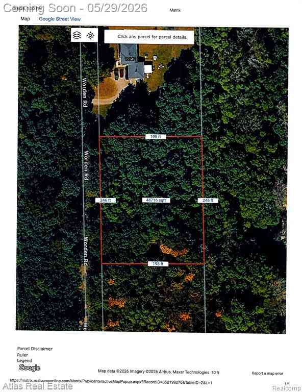 Vacant Land For Sale - VL Worden Rd Parcel 1  <br/> Holly, MI 48442