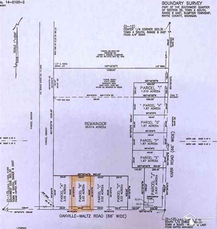 Vacant Land For Sale - 7660 Oakville Waltz Road <br/> Carleton, MI 48117