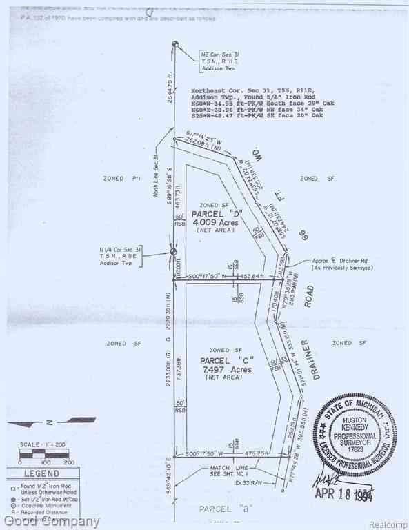 Vacant Land For Sale - 3750 Drahner Road <br/> Oxford, MI 48370