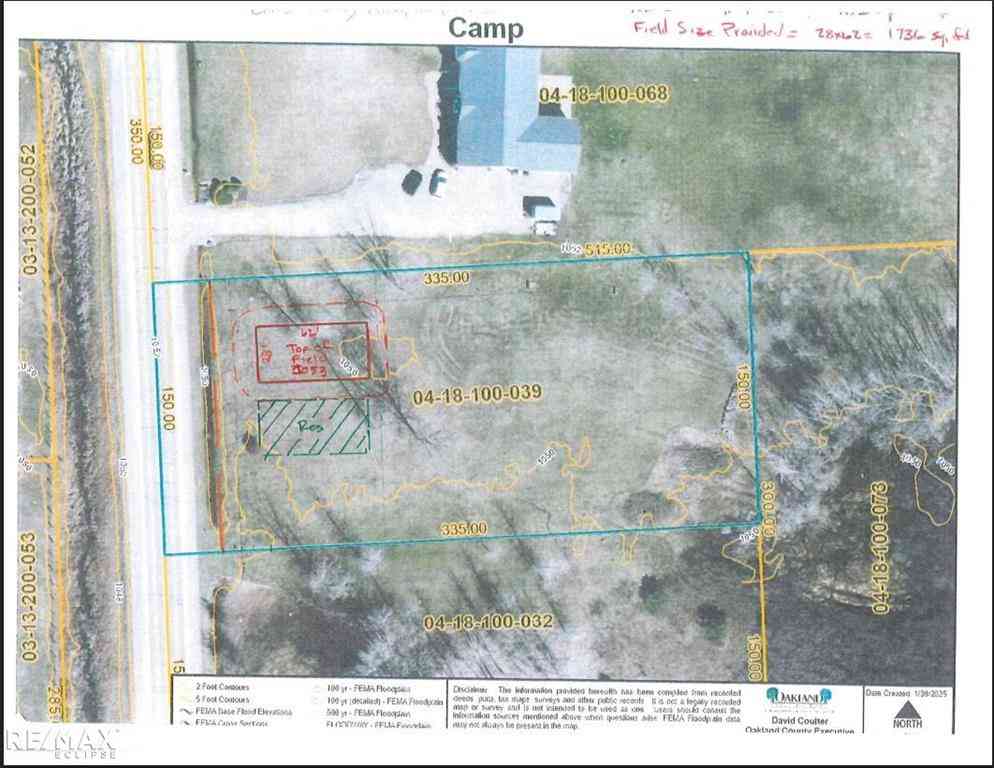 Vacant Land For Sale - 1746 N Baldwin Road <br/> Oxford, MI 47371