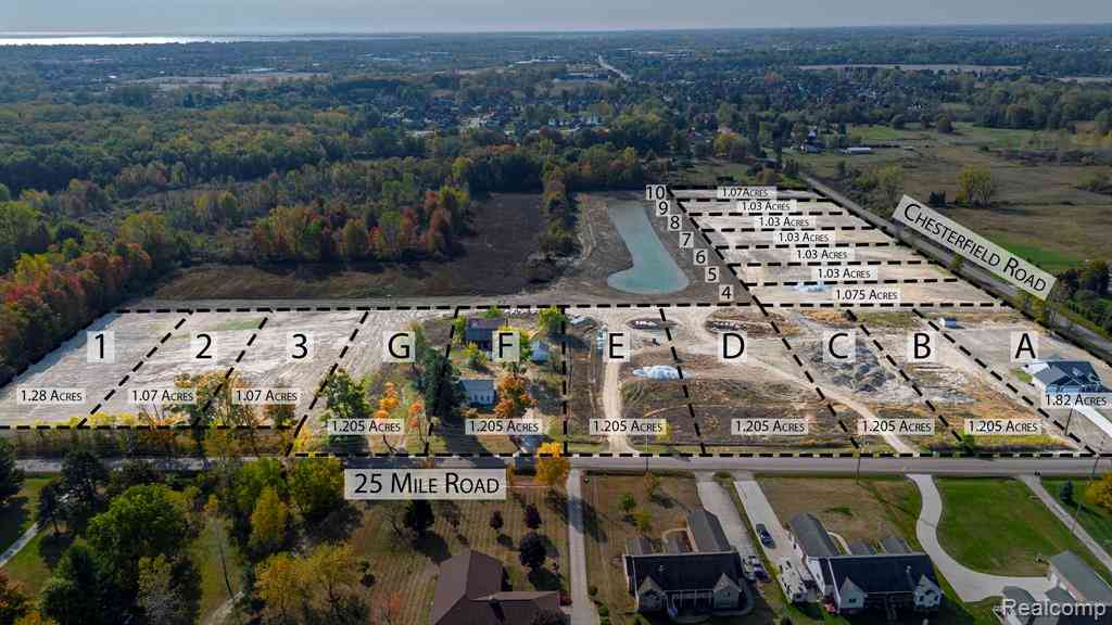 Vacant Land For Sale - 27100 25 Mile Rd  <br/> Macomb County, Chesterfield, MI 48051