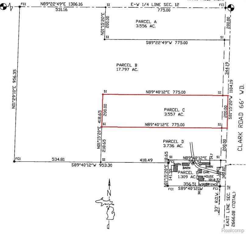 Vacant Land For Sale - 20826 Clark Road <br/> Wayne County, Belleville, MI 48111